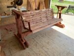 handcrafted cedar bench swings made from eastern red cedar
