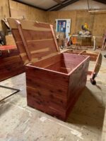 handcrafted cedar chest made from solid eastern red cedar